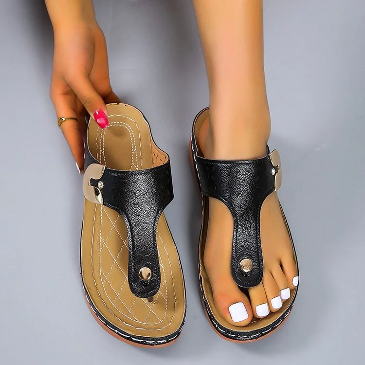 Graduation Gifts  2023 New Fashion Flip Flop Women Summer Thong Sandals Beach Shoes Women Brand Design Flat Heel Ladies Sandals Breathable