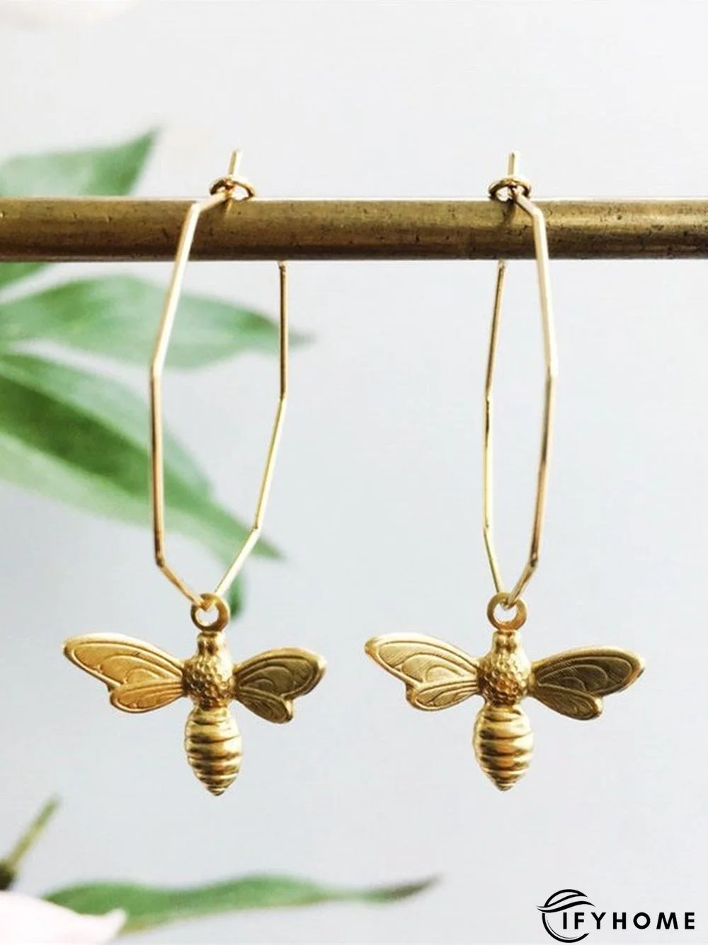 Casual Vintage Bee Geometric Earrings Boho Vacation Jewelry | IFYHOME