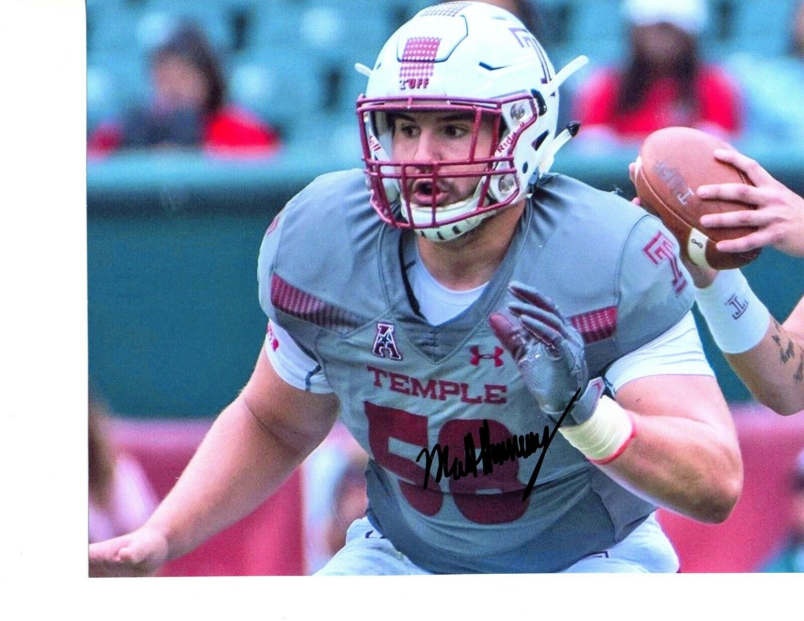 Matt Hennessy Temple Owls signed autographed 8x10 football Photo Poster painting 2020 NFL Draft!