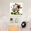 Cute Cow-14CT Stamped Cross Stitch 19*20cm/7.48*7.87in