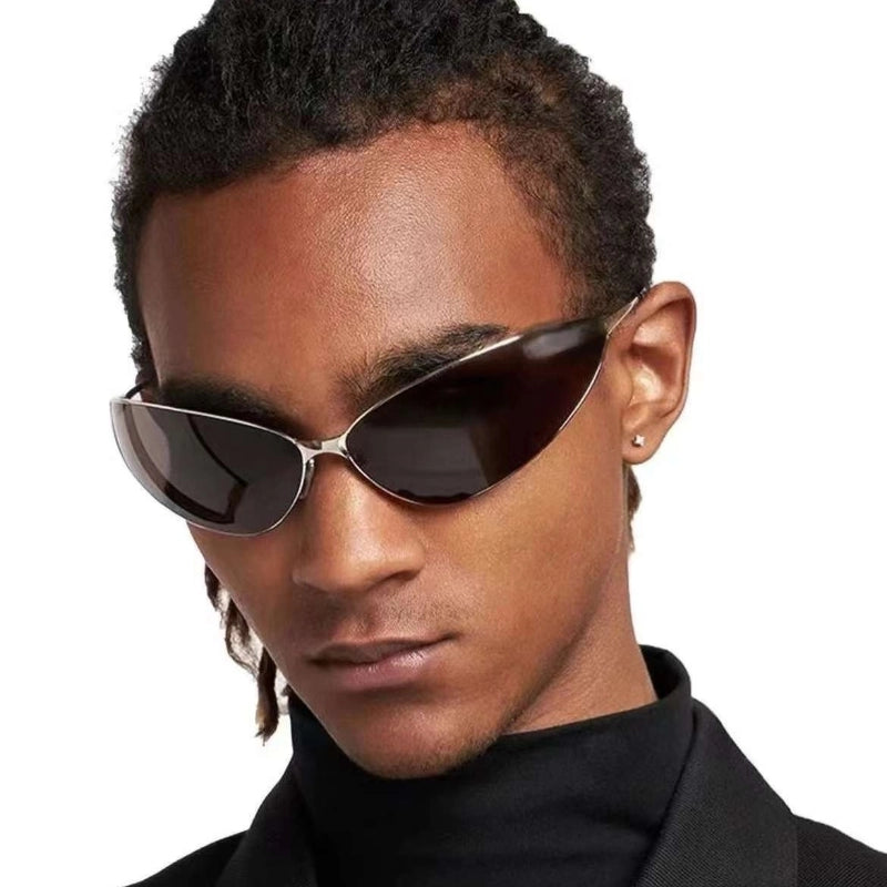 Basic Minimalist Streetwear Solid Color Pc Cat Eye Full Frame Women's Sunglasses