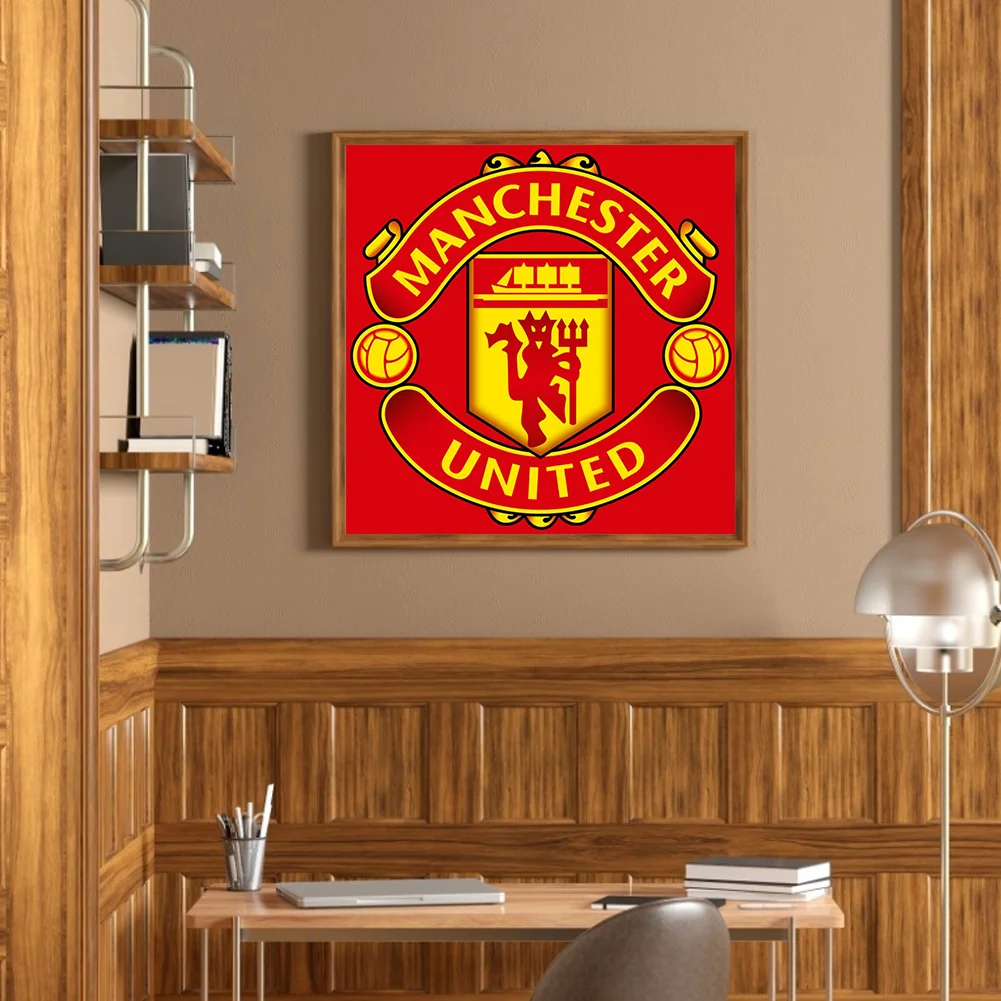 Diamond Painting - Full Round Drill - Manchester United FC(Canvas|35*35cm)