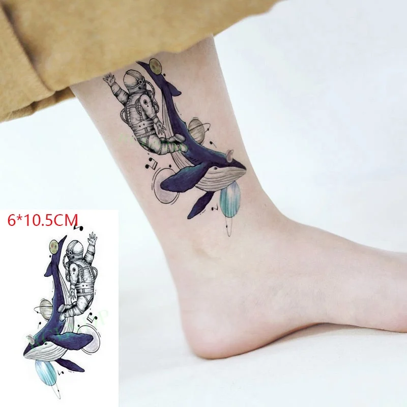 Temporary Tattoo sticker Alice In Wonderland Cheshire Cat Ink painting watercolor flash tatoo fake tatto for men women
