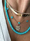 Fashion Personality Leaf Multi-Layer Necklace