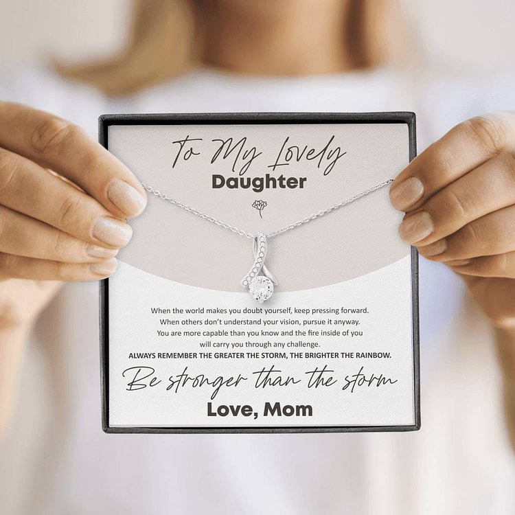 Daughter | Stronger Than The Storm | Alluring 925 Silver Necklace
