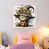 Bee Gnome-11CT Stamped Cross Stitch 40*40cm/15.75*15.75in