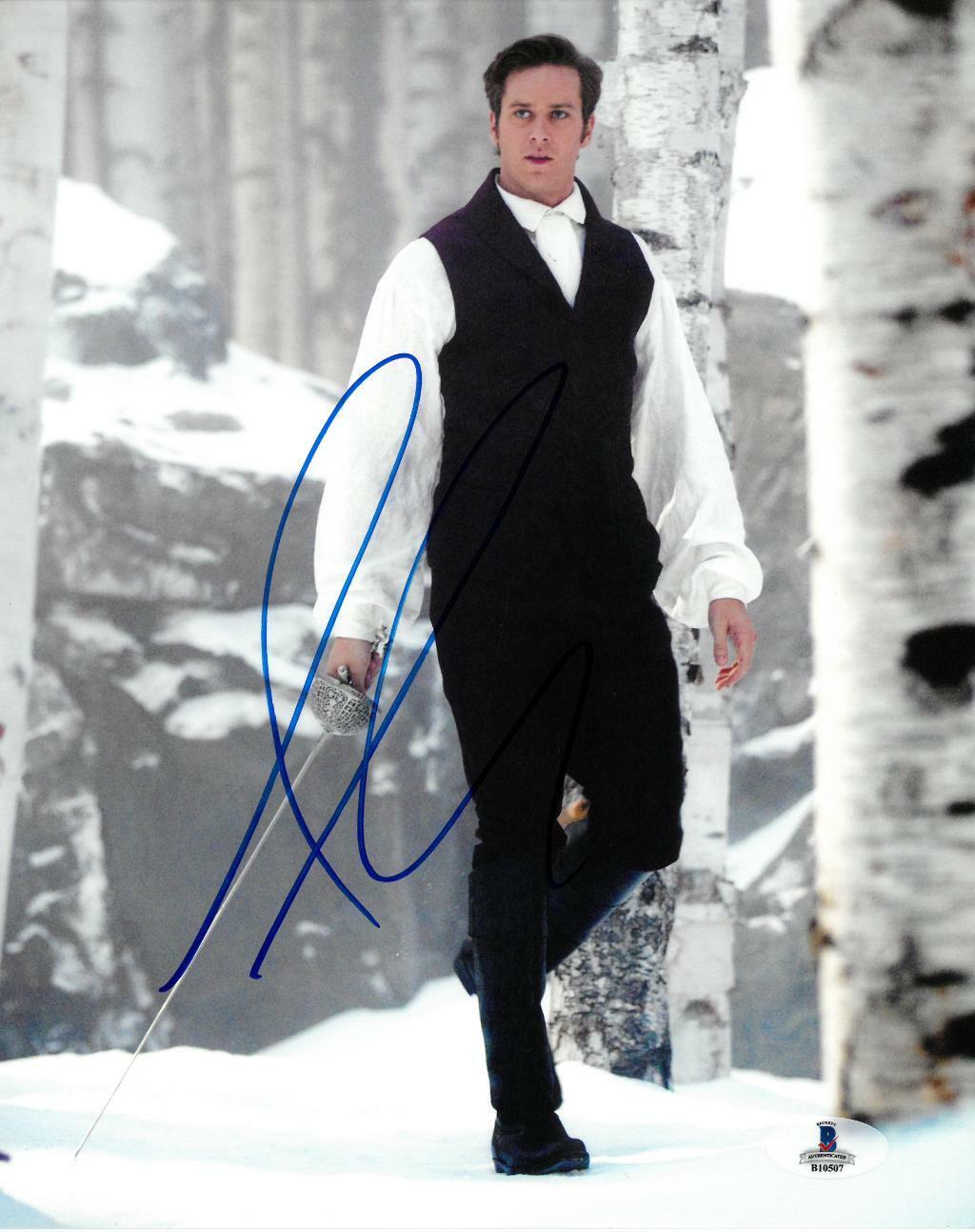 Armie Hammer Signed Snow White Authentic Autographed 8x10 Photo Poster painting BECKETT #B10507