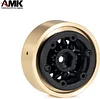 AMK 4Pcs TRX4M Updates Brass 1.3" Beadlock Wheels Bead Lock Ring for 1/18 RC Crawler