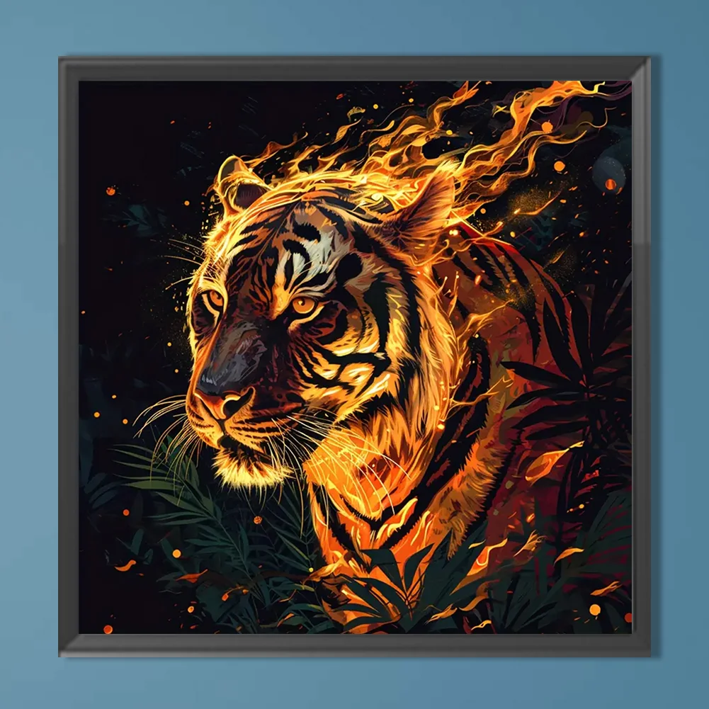 Diamond Painting - Full Round Drill - Tiger(Canvas|40*40cm)