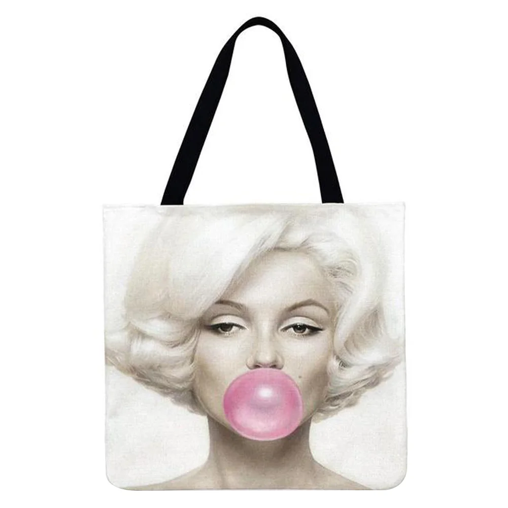 Linen Tote Bag - Celebrity portraits