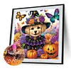 (40*40cm)Halloween Dog - Crystal Rhinestone Diamond Painting