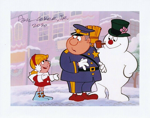 Paul Coker Jr REAL hand SIGNED Frosty The Snowman Photo Poster painting #1 COA Autographed