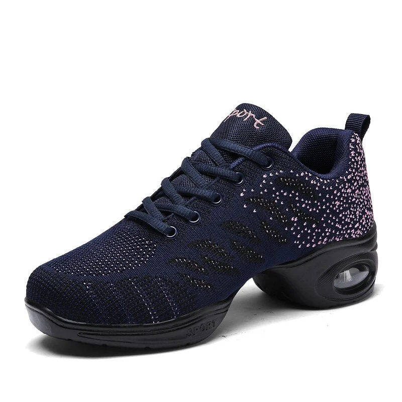 2020 Women Woven Mesh Sneakers Comfortable Soft Outsole Dance Shoes  Modern Jazz Dancing Shoes Girls Ladies Outdoor Sports Shoes