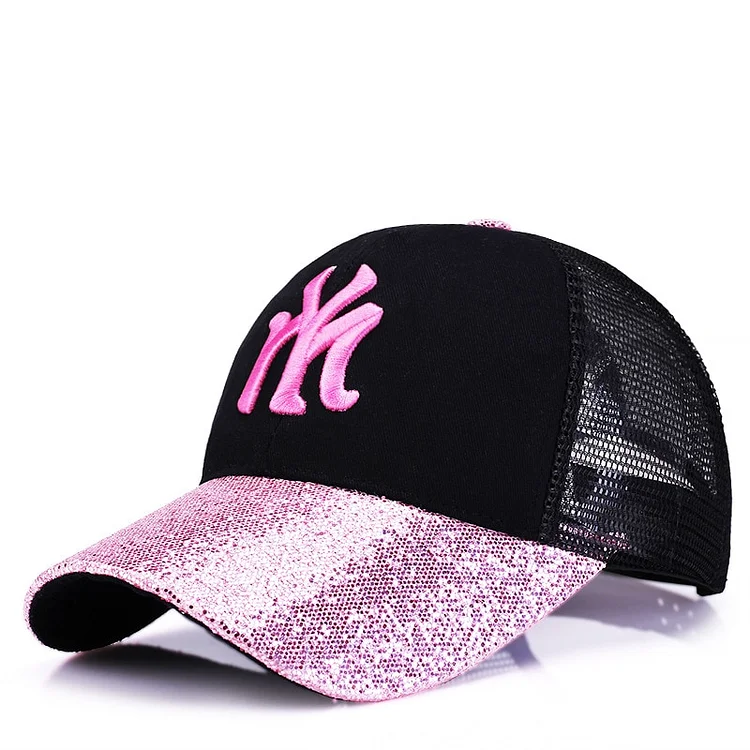 RimiutWomen Summer Baseball Caps Sports Casual Street Men Women Hip Hop Dancing Caps Students Breathable Mesh Hats