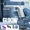 Electric water gun, automatic water gun for adults and children, 500CC large capacity water gun with clip, outdoor water gun toy