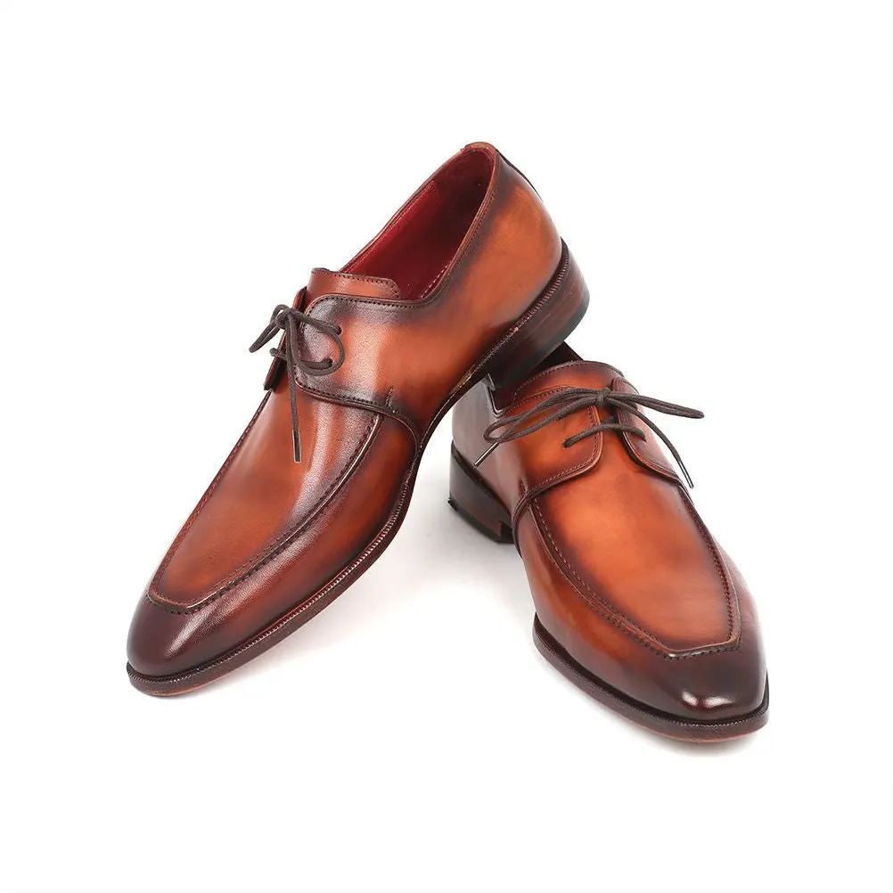 Gentleman's Oxford Shoes Classic Lace Up Formal Shoes Business Lather Brown Shoes-vocosishoes