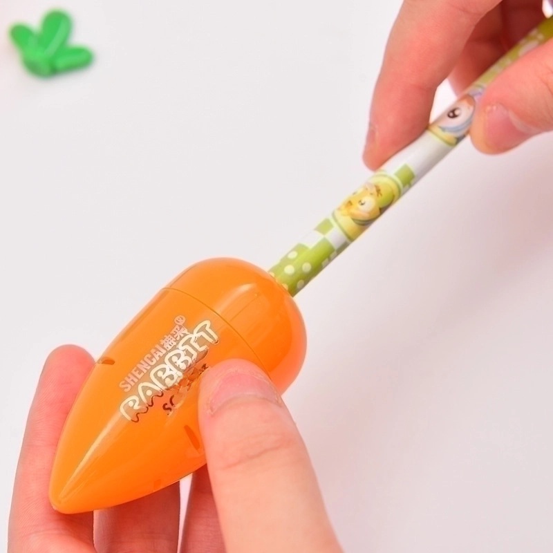 Creative Stationery Cartoon Simple Small Fresh Carrot Pencil Sharpener
