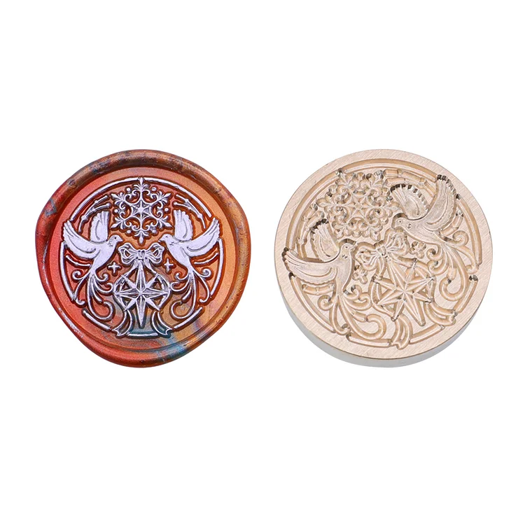 Diy Fire Lacquer Round Sealing Wax Stamp Head 25Mm gbfke