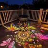Colorful Butterfly Solar Lanterns Outdoor Waterproof Gift for Moms Women Mother Grandma Hanging Solar Lights for Yard Patio Porch Balcony Garden Decor