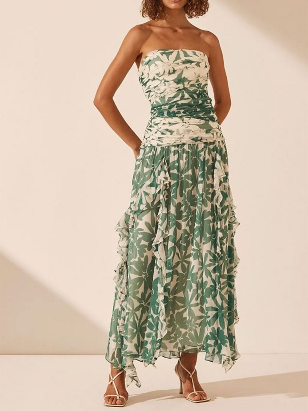 Fashionslee Women Assisi Printed Bohemia Maxi Dress