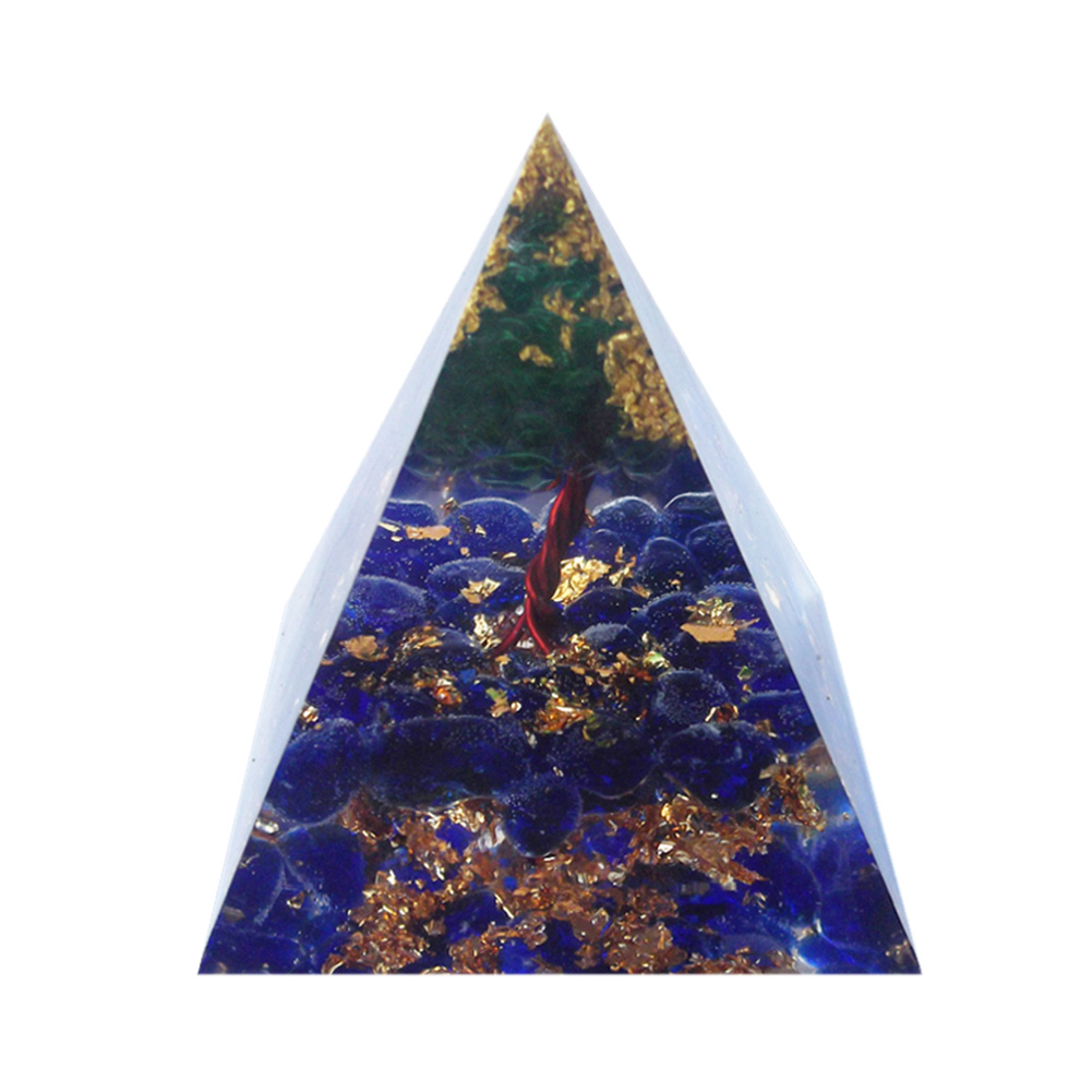 

5cm Natural Orgonite Pyramid Chakra, 501 Original