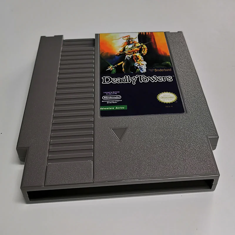 Deadly Towers For Nintendo NES - 8 Bit Game Cartridge