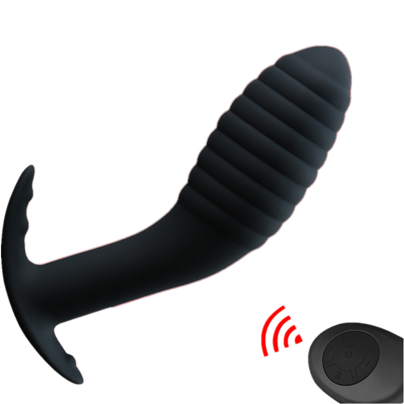10 Speed Wireless Remote Anal Plug Dildo Vibrator Prostate Massager - Rose Toy