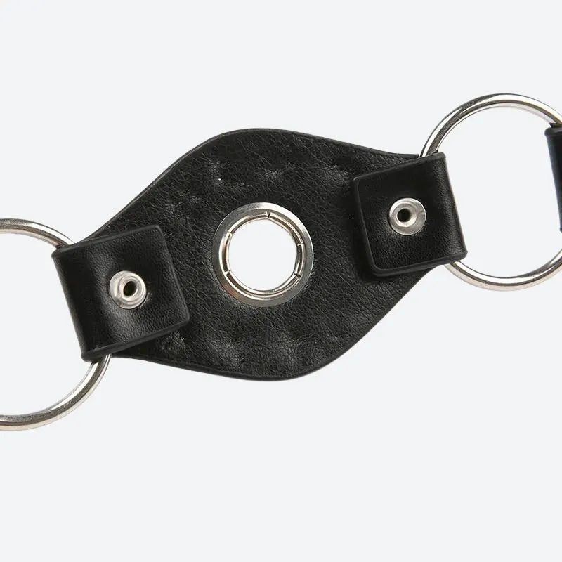 Brownm Faux Leather Lace Up Belt