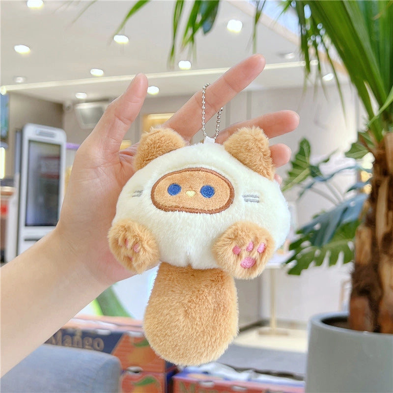 Squeak Chao Cool Meng Casual Cat Series Plush Doll BIBI Meow Mi Planet Buckle Student Schoolbag Pendant