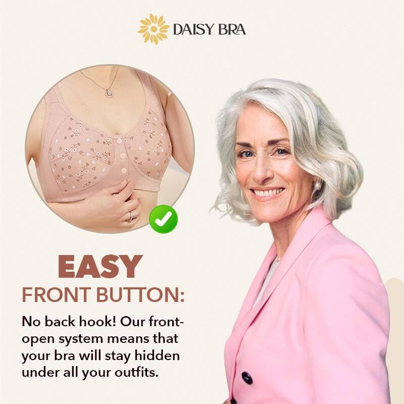 Daisy Bra – Last day 80% OFF – Comfortable & Convenient Front Button Bra