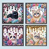 (Multistyle) Chat - Peinture Diamant En Forme Sp&eacute;ciale - 30 * 30CM