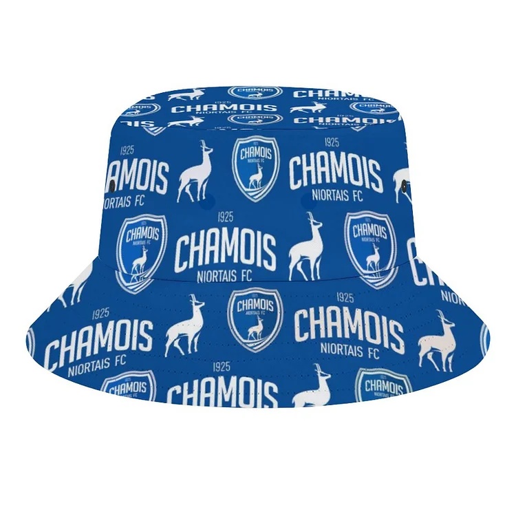 Chamois Niortais F.C. Chapeau De Godet D' Impression De Vache Unisexe Pliables Bucket Hat