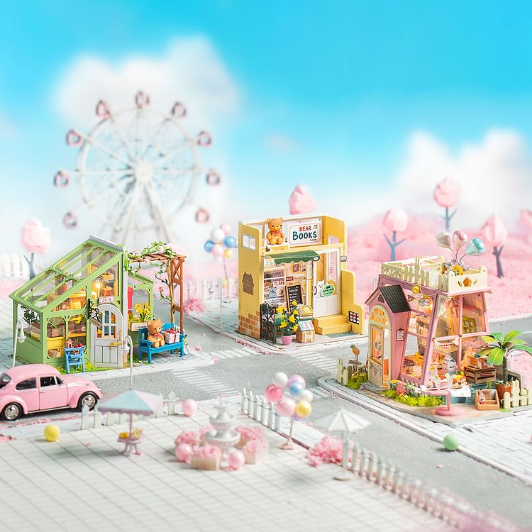Rolife DIY Miniatur-Puppenhaus | Freizeit Serie II DG152-DG154 (3 Bausätze)