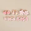 10PCS Colorful Flower Bowknot Elastic Hair Bands for Babies