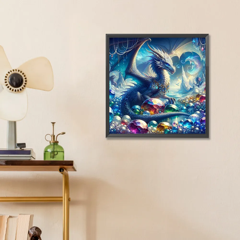 Diamond Painting - Full Round Drill - Dragon(Canvas|30*30cm)