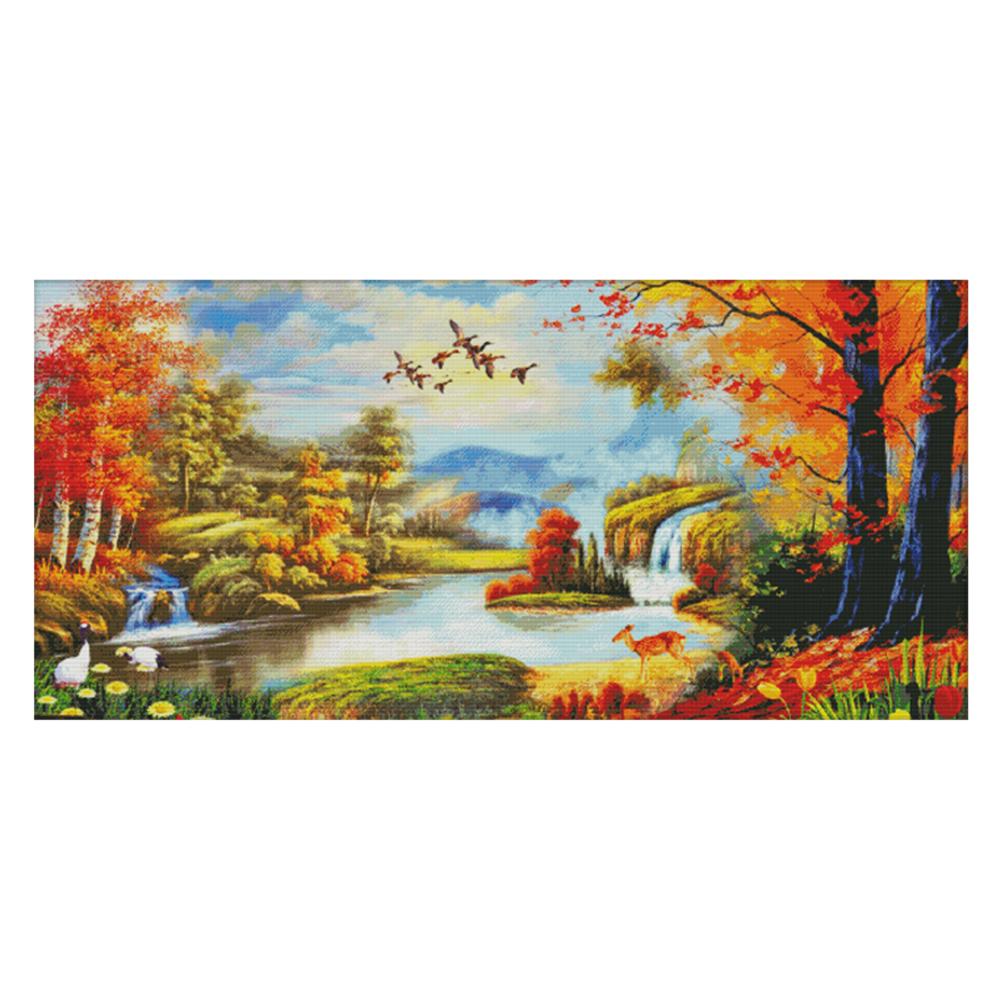 

Good luck - 14CT Stamped Cross Stitch - 128*65cm, 501 Original