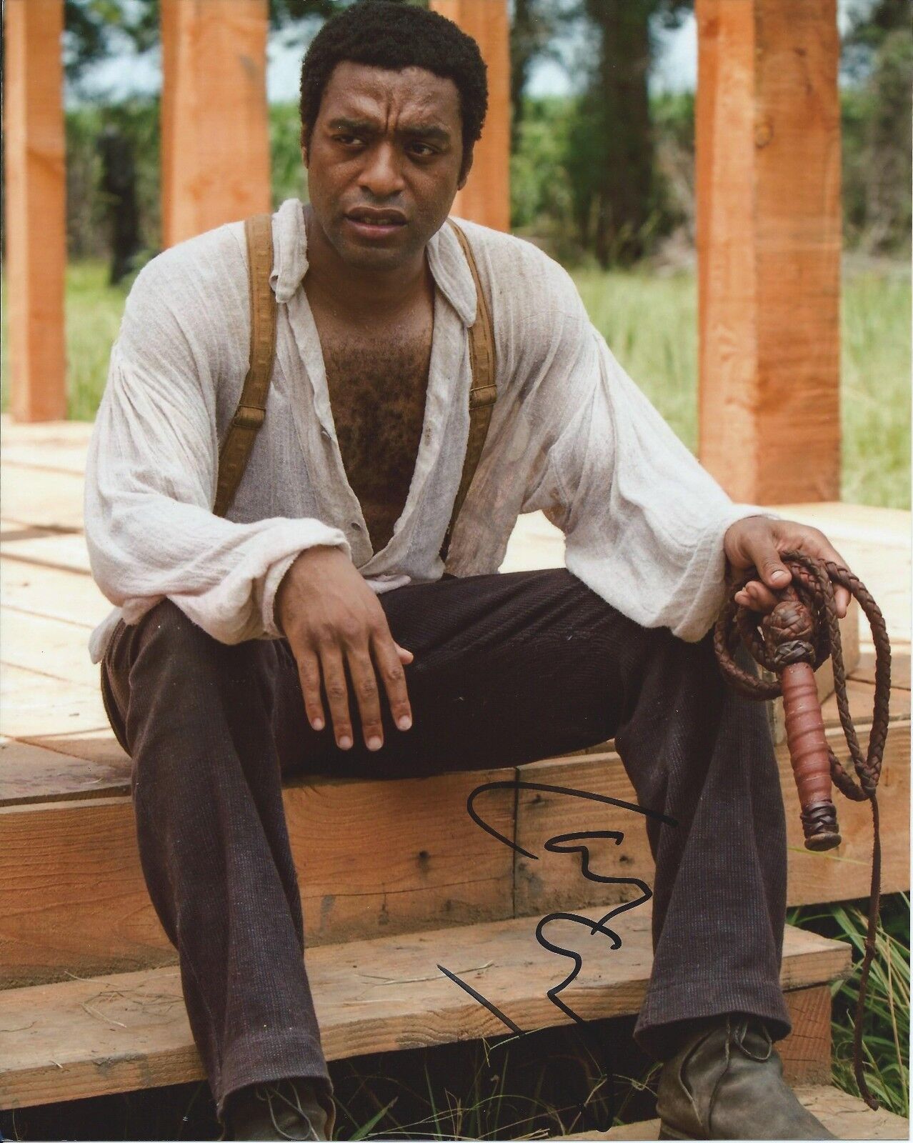 Chiwetel Ejiofor autograph - signed 12 Years a Slave Photo Poster painting