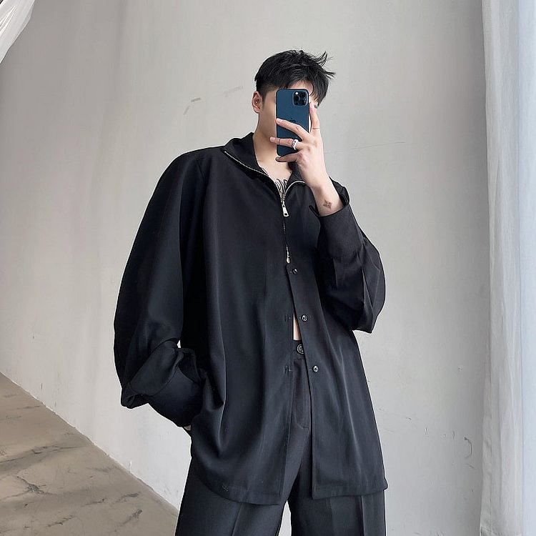 2356-P75 Metsoul Shirts-dark style-men's clothing-halloween