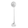 Folding Telescopic Floor Fan Summer Mute Student Desktop Table Fan (White)