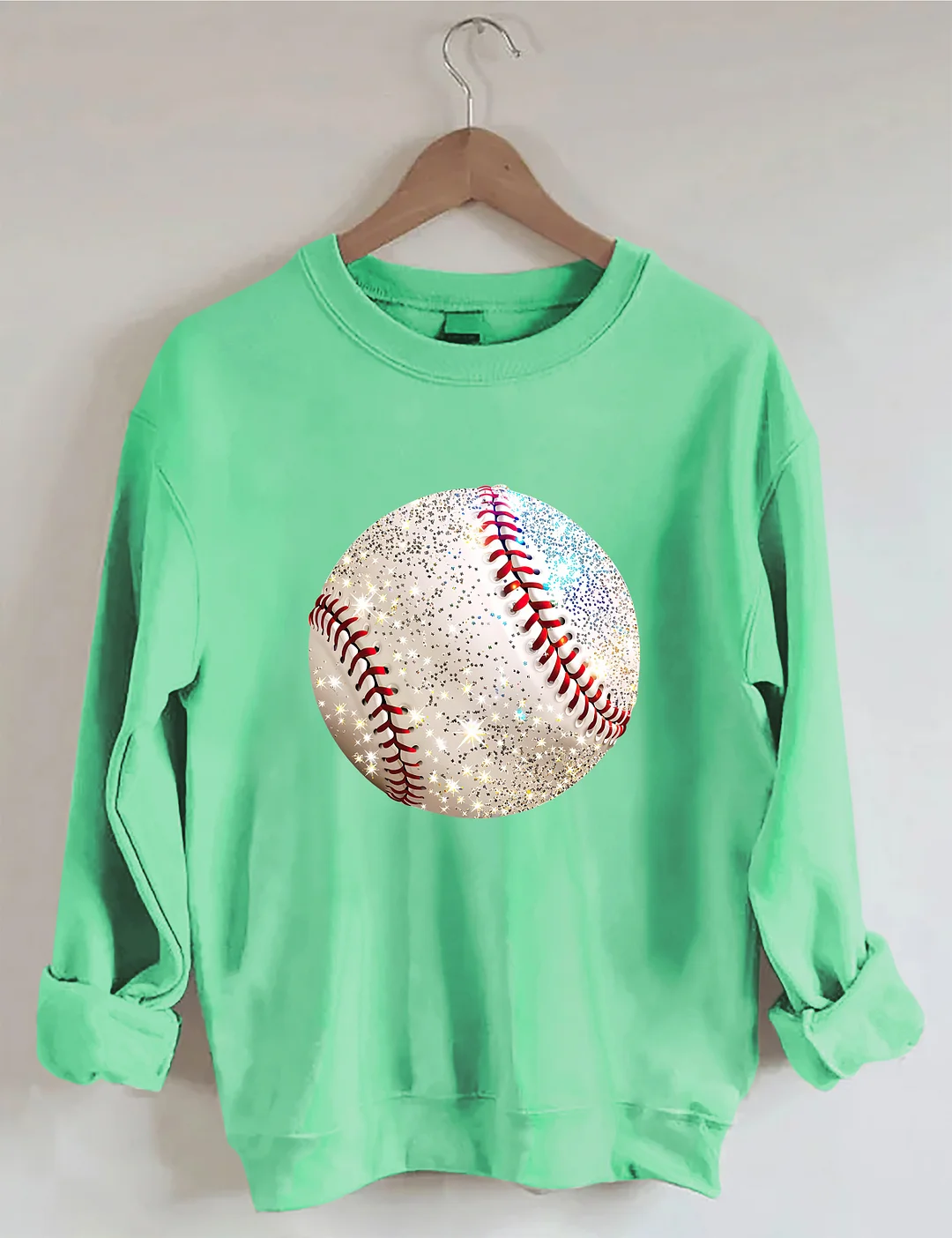Glitter Baseball Game Day Sweatshirt