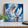 Religi&ouml;se Madonna - speziell geformtes Diamantgem&auml;lde - 30*30cm