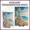 Diamond Painting -DIY Round Drill Coastal Lighthouse Seaview