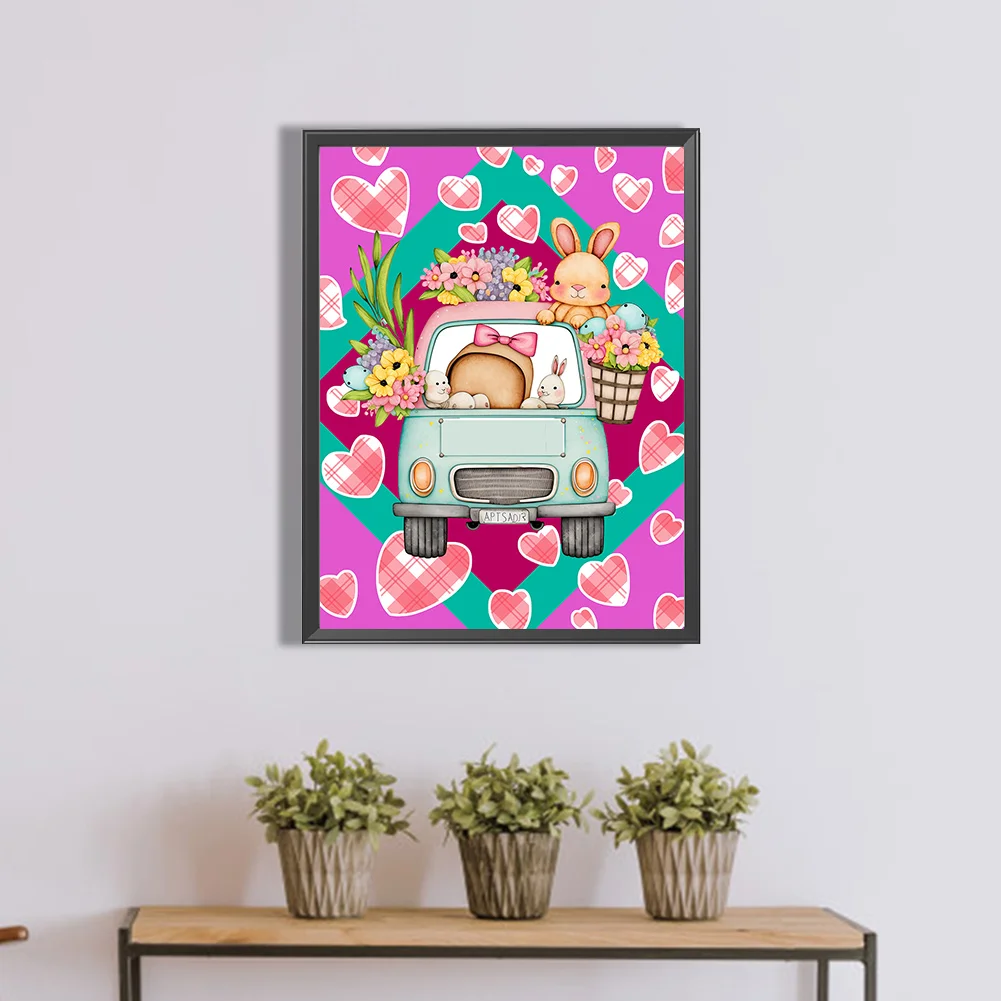 Full Round Diamond Painting 30*40cm - Toy Rabbit