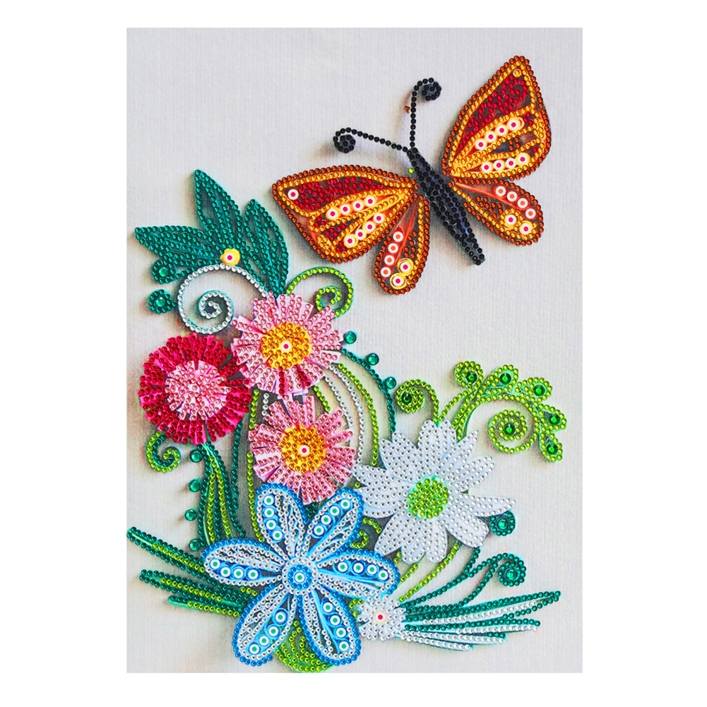 

Quilling Paper Flower - Crystal Special Shaped Diamond Painting - 30*40CM, 501 Original