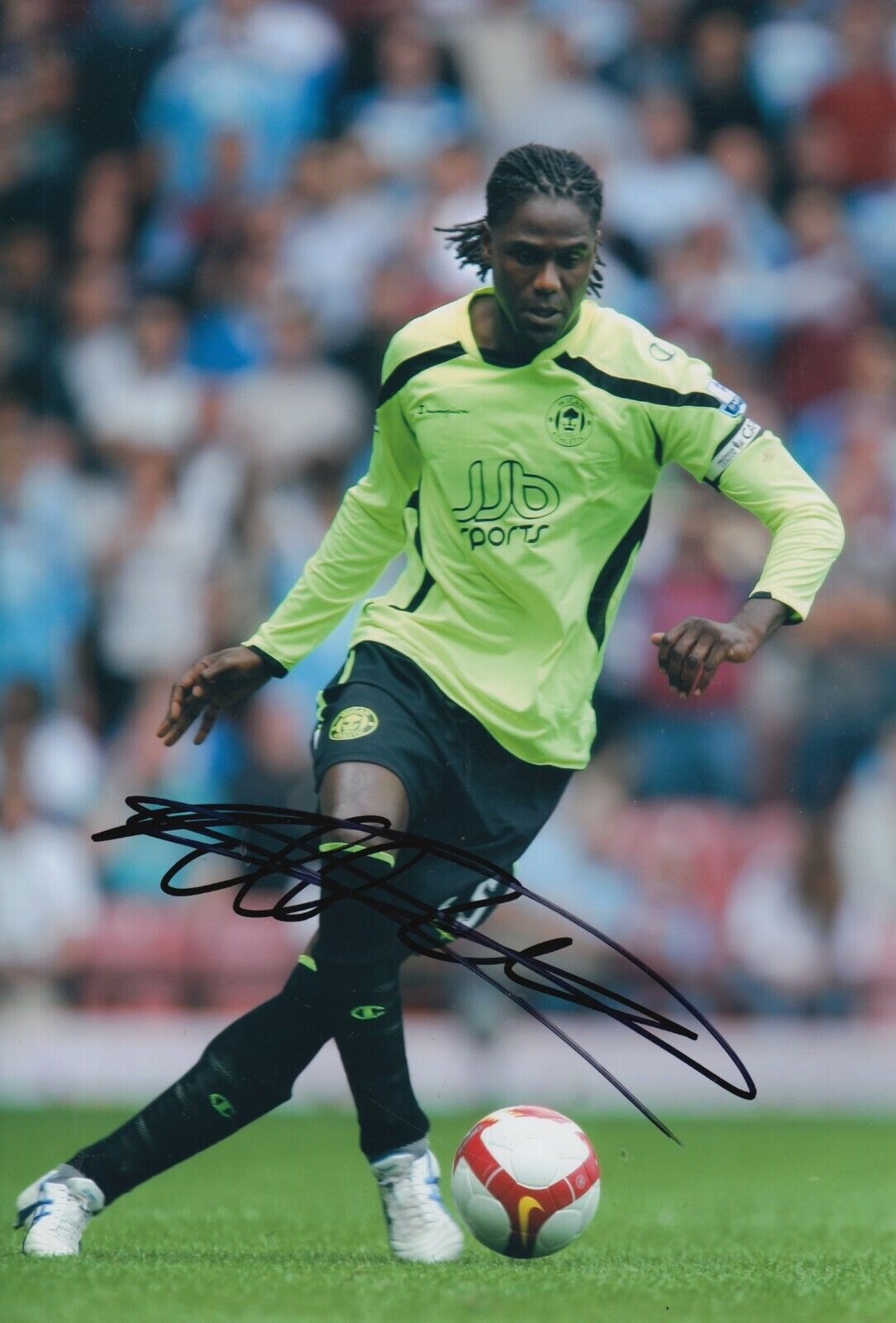 Mario Melchiot Hand Signed 12x8 Photo Poster painting - Wigan Athletic Football Autograph.