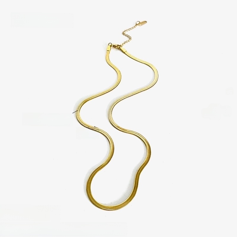 Basic Minimalist Geometric 316L Stainless Steel  18K Gold Plated Irregular Necklace