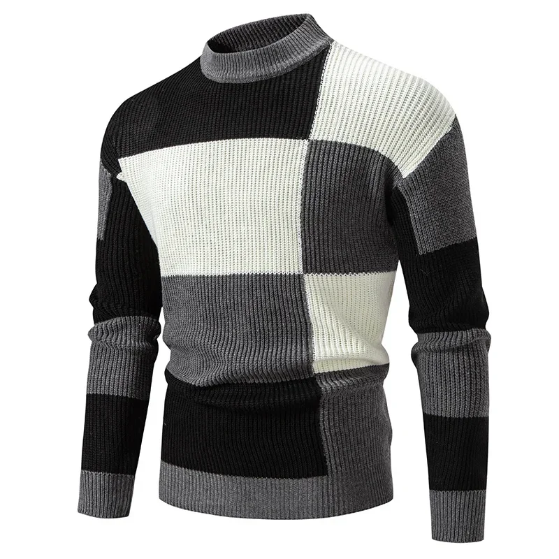Klilasyofee Multicolor Knit Sweater – Warm and Stylish Men’s Autumn Winter Tops  