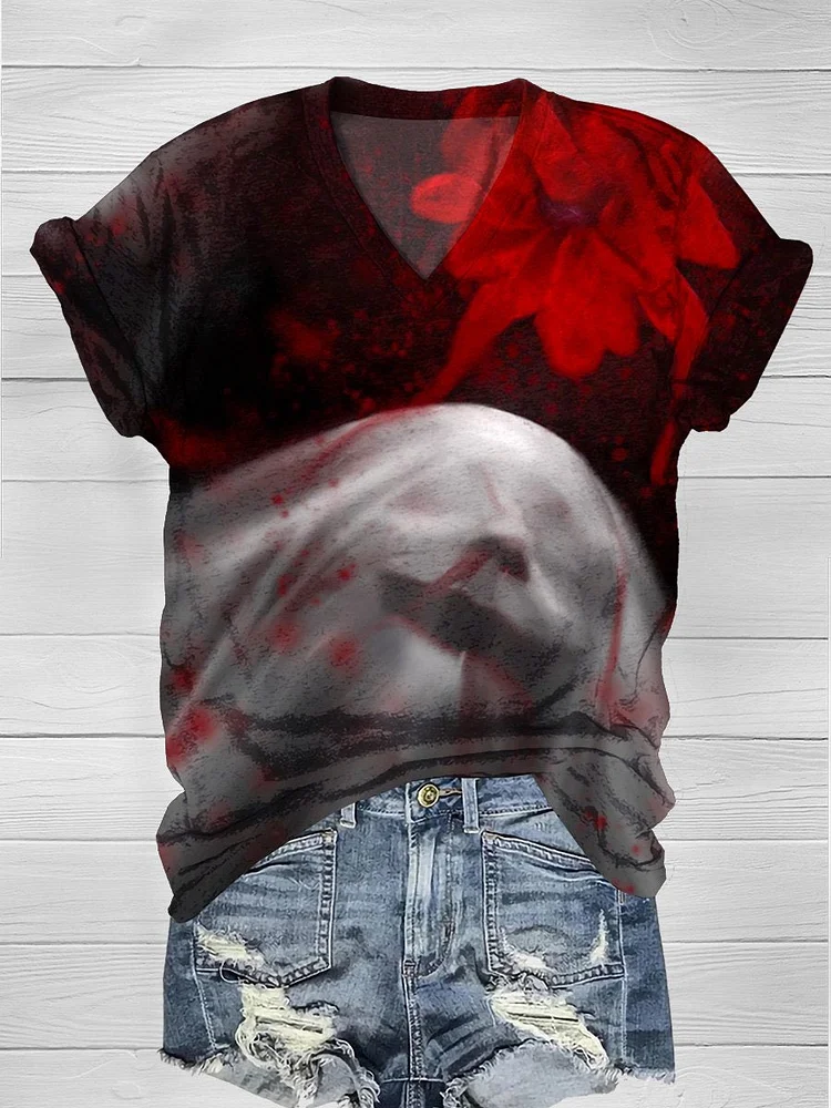 Blood  Evil Smile  Casual  T-shirt