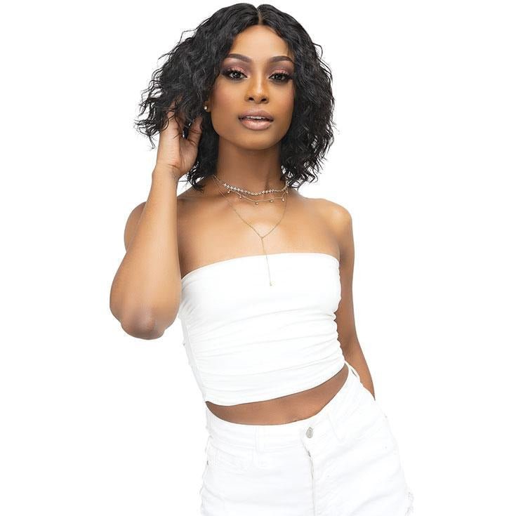 Janet Collection Luscious 100% Natural Virgin Remy Indian Remy Wet & Wavy Wig - Khloe