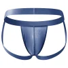 Men's Sexy Ice Silk Ultra-thin Transparent Lingerie Thong G- Underwear Panties Erotic Leg Band Seduction Thongs